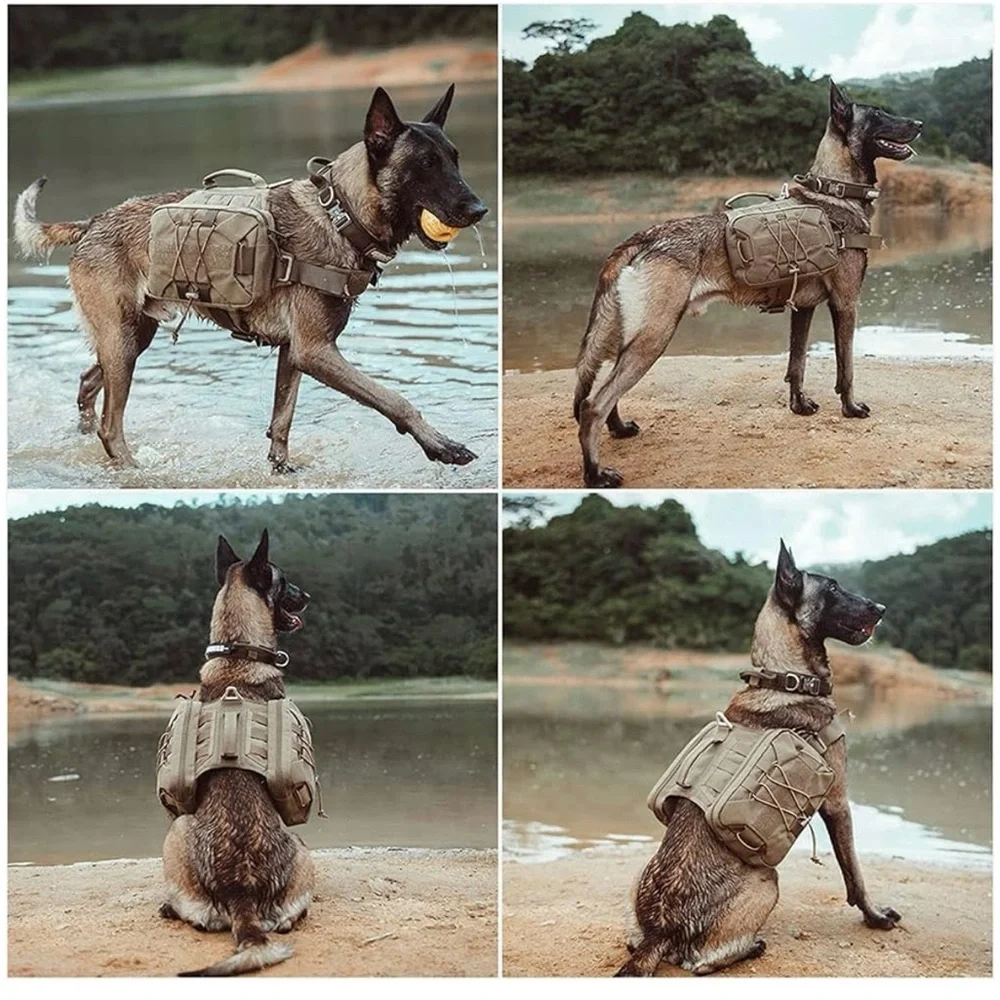 Tactical Dog Harness elite spanker saddle bag